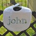 Awesome Alligator - Custom Infant Chenille Bib - Julianne Originals