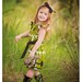 Girls Pullover A-line dress with avocado green flowers-children clothing-girls dresses