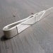 Lines tie bar - stylish tie clip in matte sterling silver