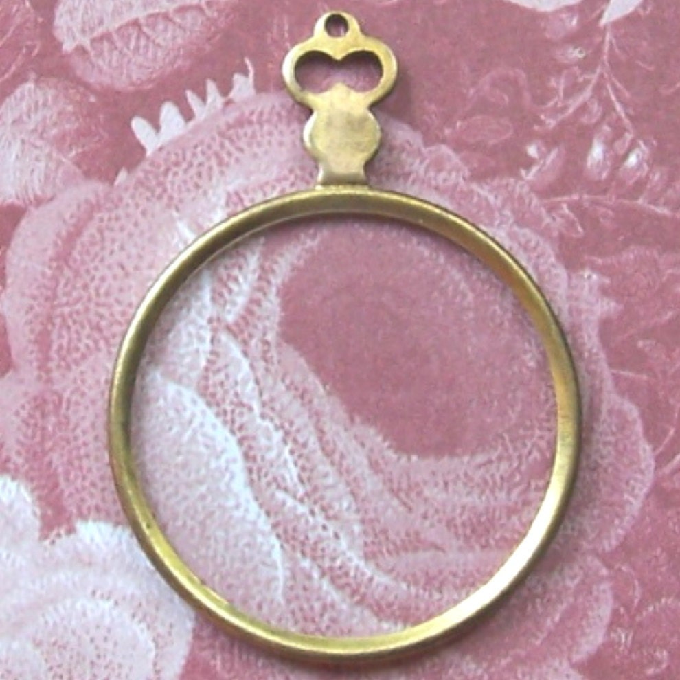 Brass Optical Lens Antique Victorian London DIY Steampunk Jewelry Gold Monocle Pendant Costume Prop