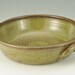 Deep Dish Baker, Quiche Dish, 9 Inch Pie Plate, Hand Carved Design, Rich Brown, Ready To Ship