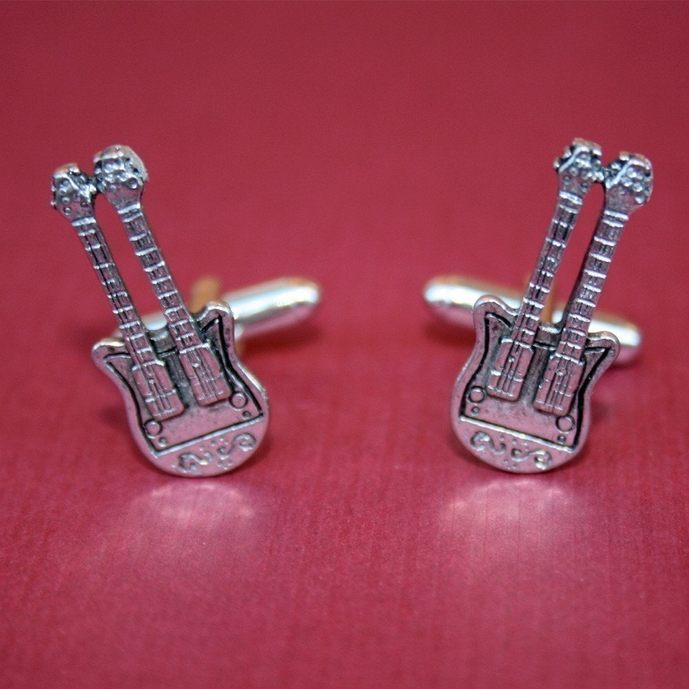 Cufflinks - Double Neck Electric Guitar