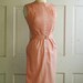 1960s Dusty Pink Day Dress / Vintage Cotton Brentshire Dress