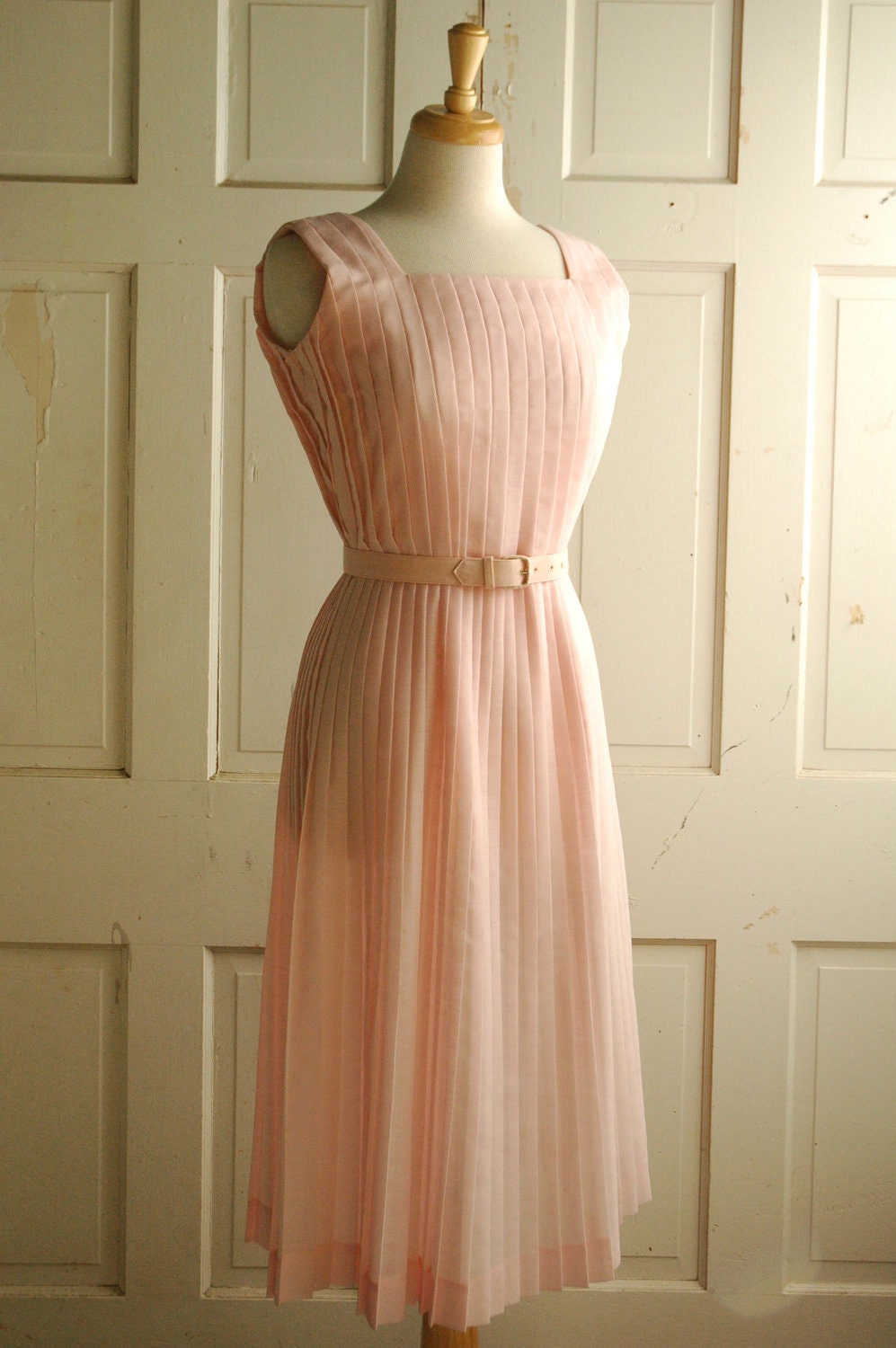 1960s Summer Dress / Vintage Pastel Day Dress