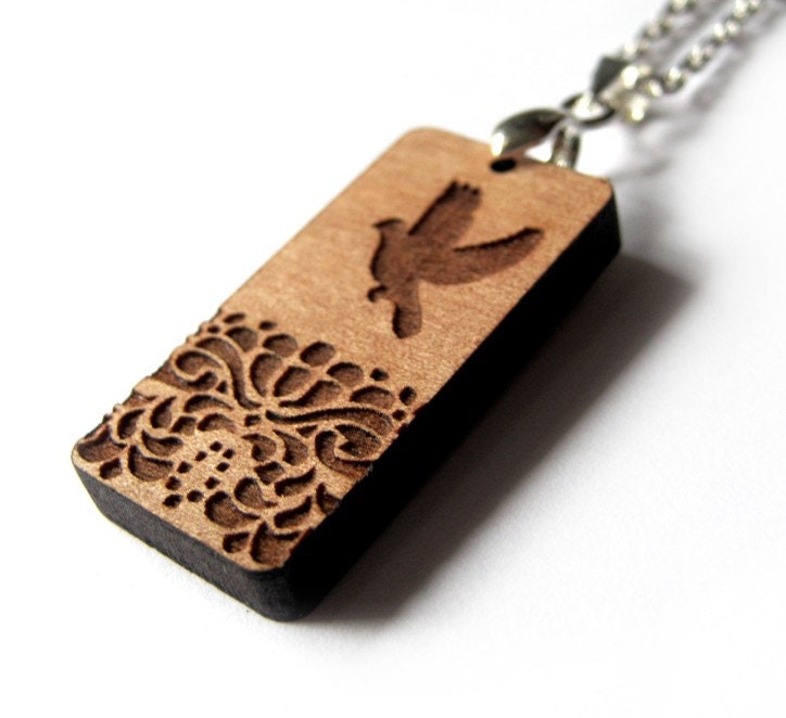 That Vintage Sweet Dove - Pendant - Tasmanian Myrtle
