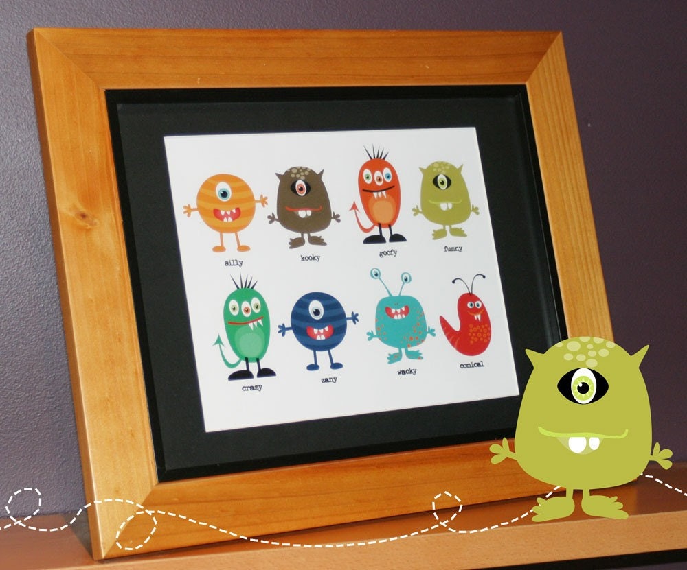 Little Monster Printable Art 8 x 10 Art