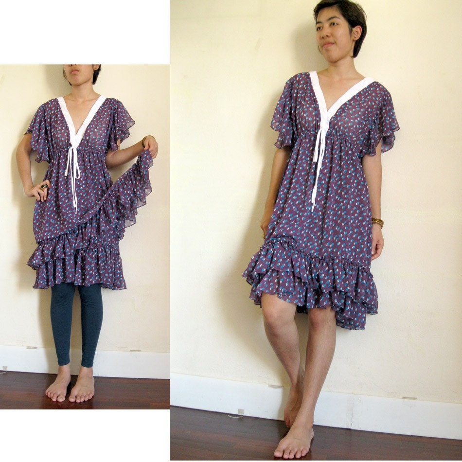 Two Layers Chiffon Dress 01