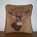 Whitetail Deer Buck Tapestry Pillow Cabin Lodge Woodlands