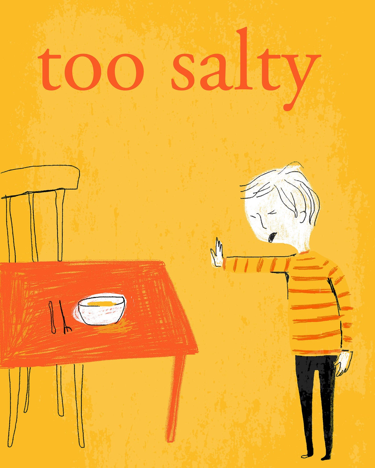 too salty art print