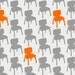 mid-century chairs fabric ONE YARD