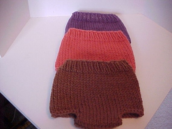 Diaper Covers Newborn Knitted Fall Colors