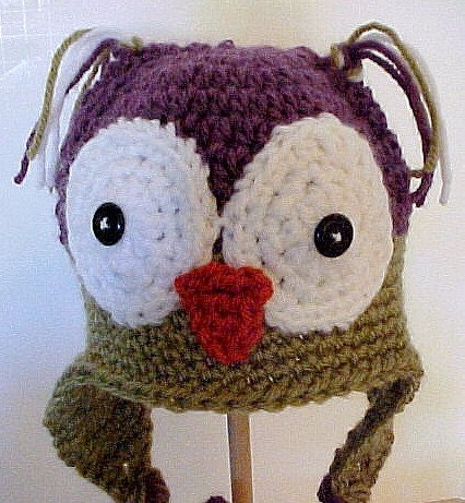 Owl Hat Little Baby Hoot Owl Newborn to 4 yr old size Perfect Photography Prop