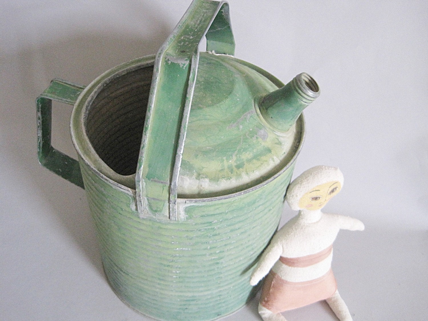 cool vintage green watering can