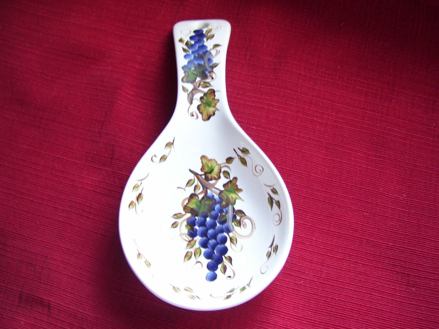 Hand painted spoon rest