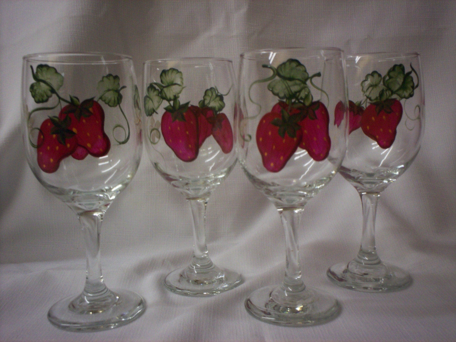 Strawberry Wine Glasses