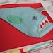 Angler Fish Wallet Red and Blue