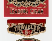 13 1930s plus DIFFERENT EMBOSSED plus UNUSED Cigar Box Labels