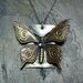 Butterfly Necklace Pendant with Iolite - Butterfly Dance