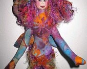 Flower Fairy Princess, Fiber Fantasy Sculpture