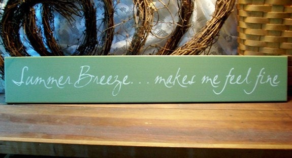 Wood Sign for Summer Time Porch Beach Wall Decor
