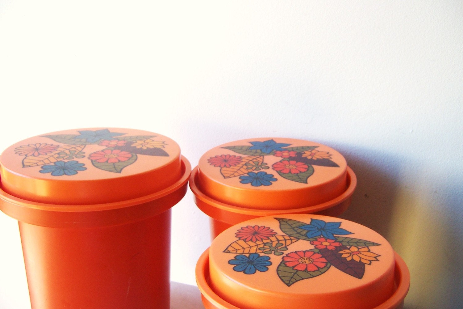Retro Orange Canister Set