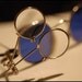 Steampunk Mad Scientist Silver Clip-On Magnifying Double Lens by Velvet Mechanism