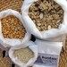 Eco-bags - bulk food - grains, cereals, reusable, biodegradable natural silk - set of three