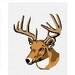 INSTANT DOWNLOAD Chella Crochet Deer Buck Stag Antlers Head Afghan Crochet Pattern Graph Chart .PDF