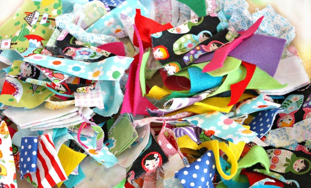 Confetti Scraps -- Happy and Colorful Fabric Bits