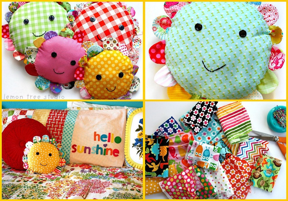 Make Your Own Petal Pillow -- a DIY (do it yourself) Tutorial PDF -- INSTANT download