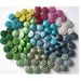 90 Vintage metal buttons, set of 18 colors, assorted colors, can be use as beads, proper for creating buttons jewelry, 13mm