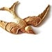 Flying bird vintage metal stamping findings, LARGE