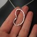 PKD Awareness Single Kidney Pendant in Argentium Sterling Silver
