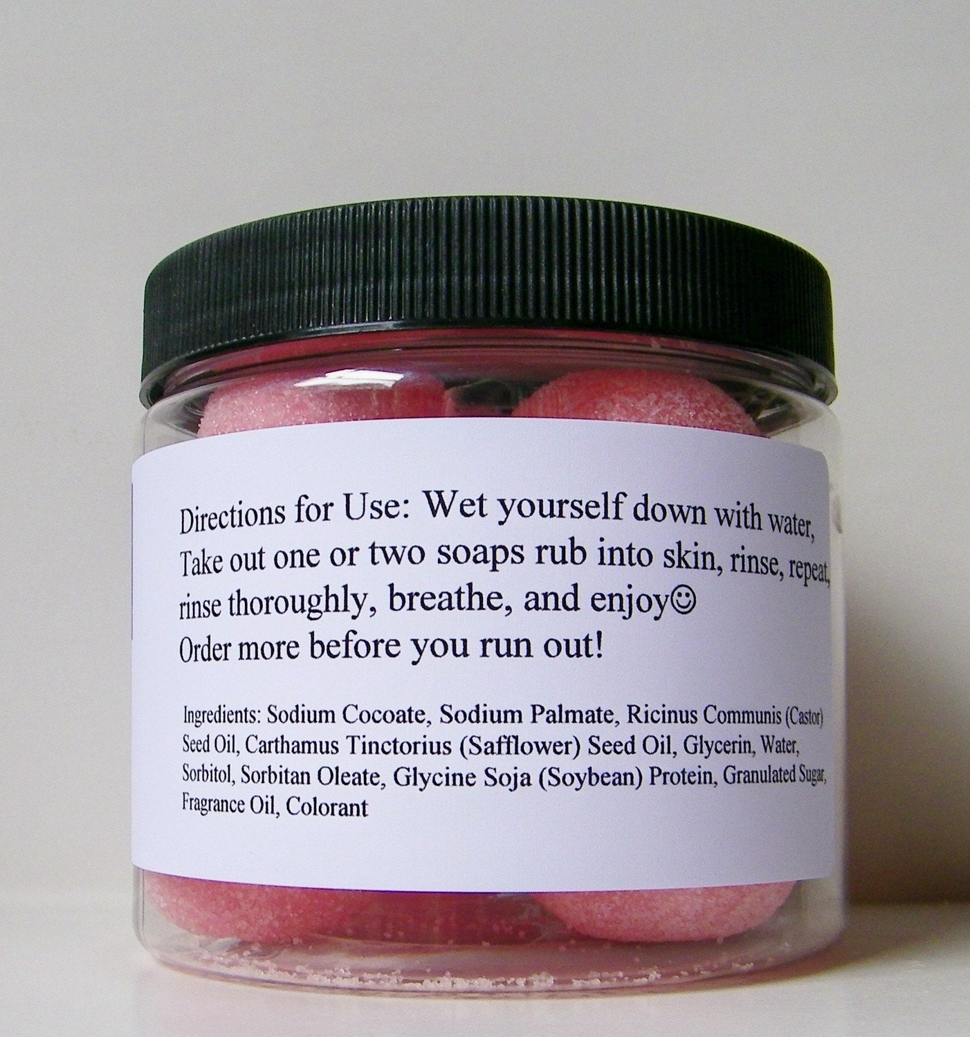 As Seen on HGTV.com - Pink Cherry Bomb Sugar Soaps
