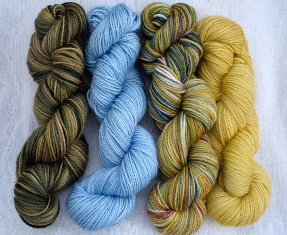 SALE - Handpainted Superwash Merino Wool Sock Yarn