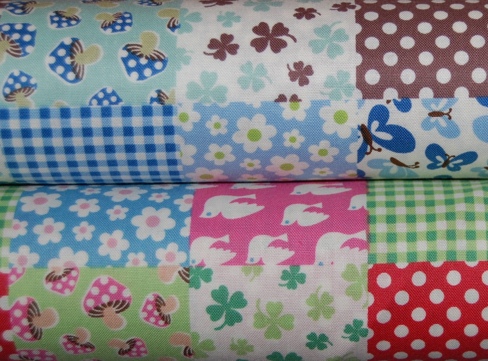 SALE Kokka Cheater Checks...1 Yard Set