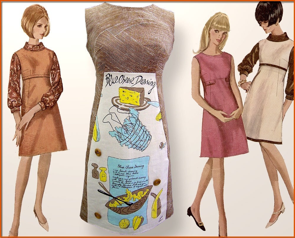 Dressing on the Side - 60's style empire dress - Women's size 6