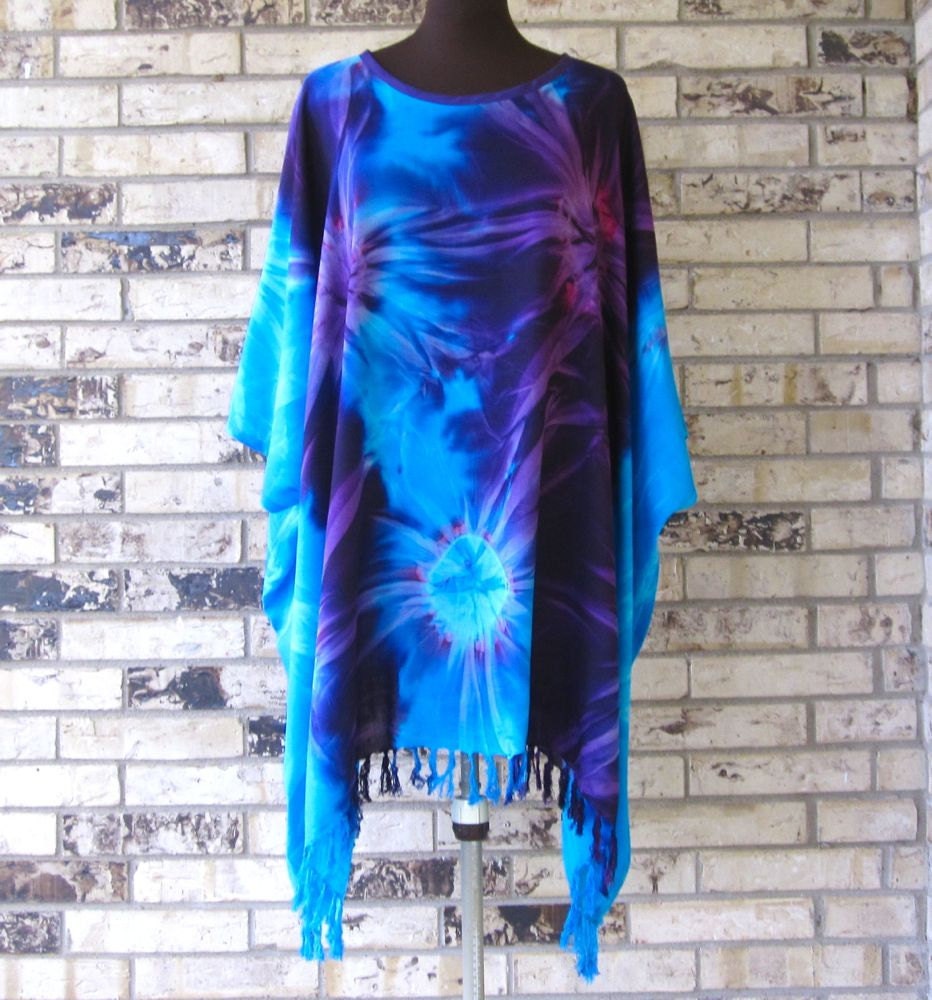 Plus Size Tie Dye Rayon Tunic