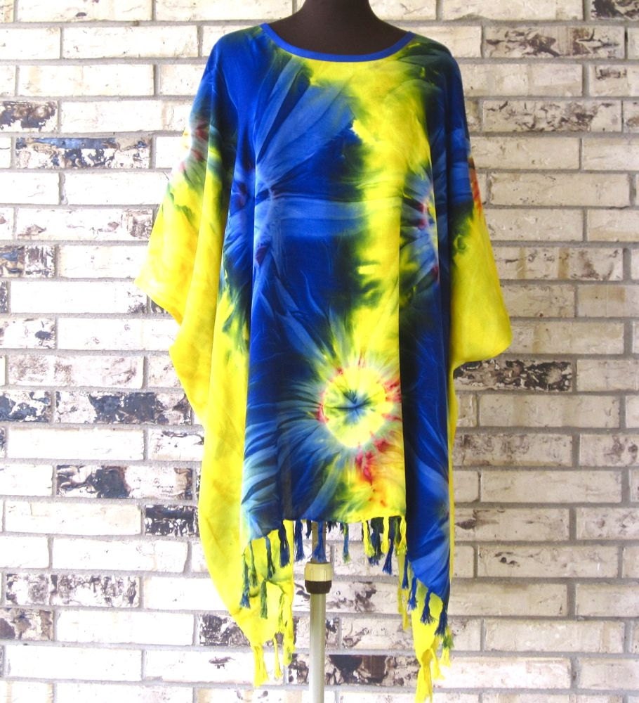 Plus Size Tie Dye Rayon Tunic