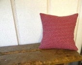 herringbone home decor pillow cover in pink and burgundy