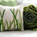 tall grass pillow square cover for 16x16