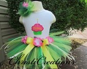 Hawaiian Luau Birthday Tutu Set Custom Made 1st Birthday or Party Sizes 12mo-4yrs Photo Prop