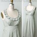 Bridesmaid Dress with pockets, light sage cotton