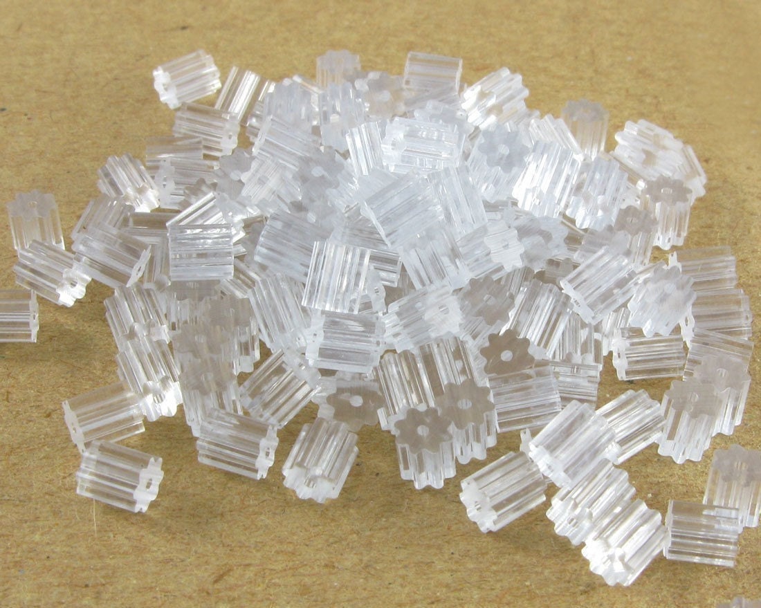 Rubber Earring Clutch - Clear - 250 Pieces