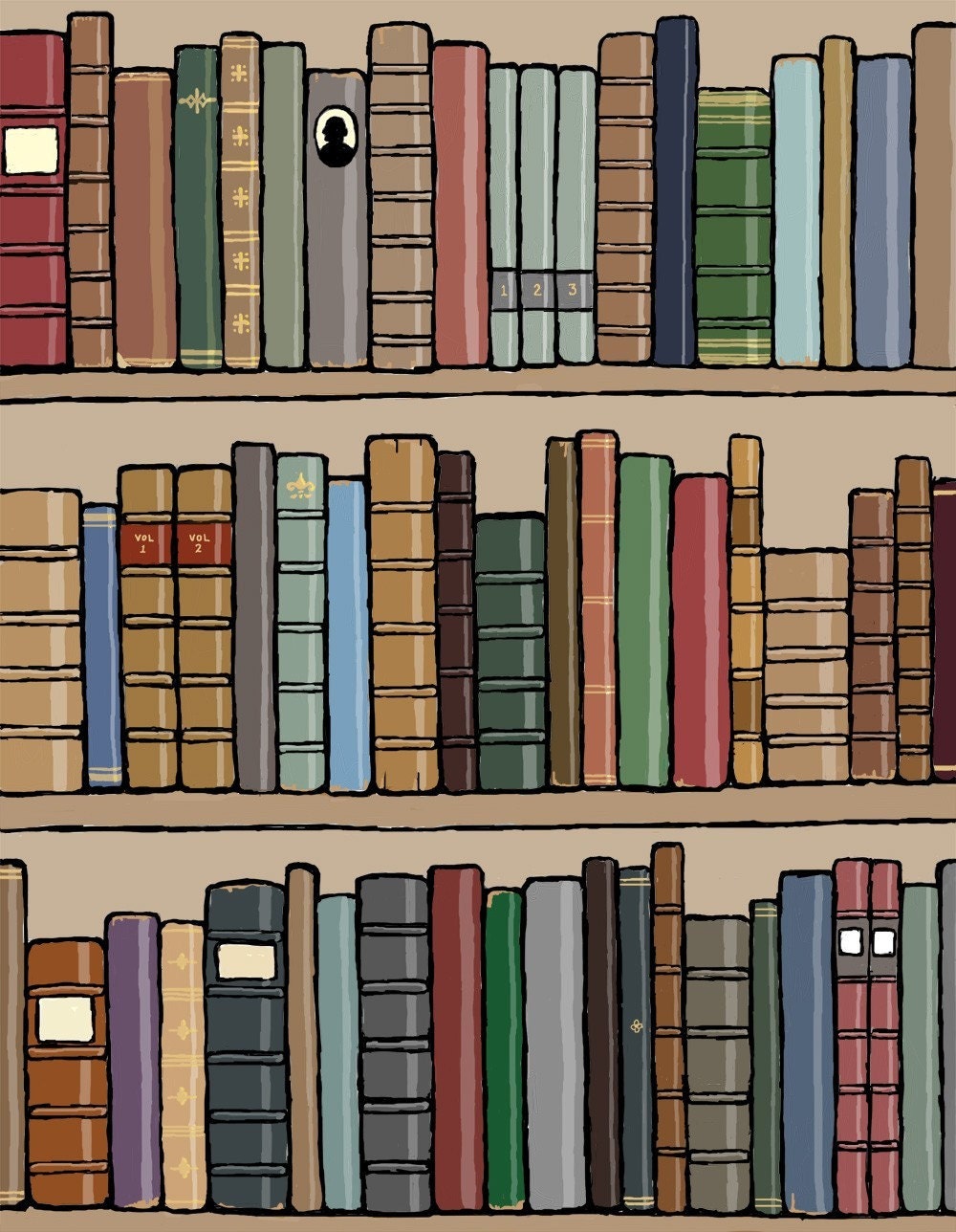 book art: old book smell not included