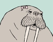 art print: walrus portrait no. 1
