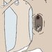 raccoon art print: open for business
