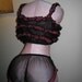 Vintage 50s 60s SHEER NYLON Chiffon PANTIES and Bra Top Frilly Rhumba Ruffle Pinup Set