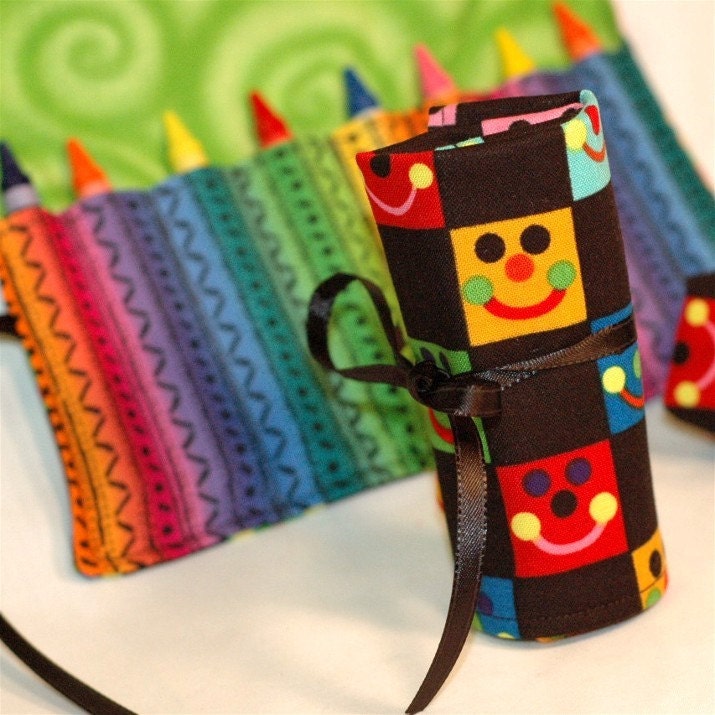 BABY EINSTEIN Crayons Roll To Go Refillable Crayon Roll Up Holder by HartwellDesigns