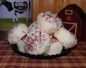 Vanilla Bean Noel Wax Melts - Grubby Cake Tarts - Handpoured Holiday/Christmas Melts